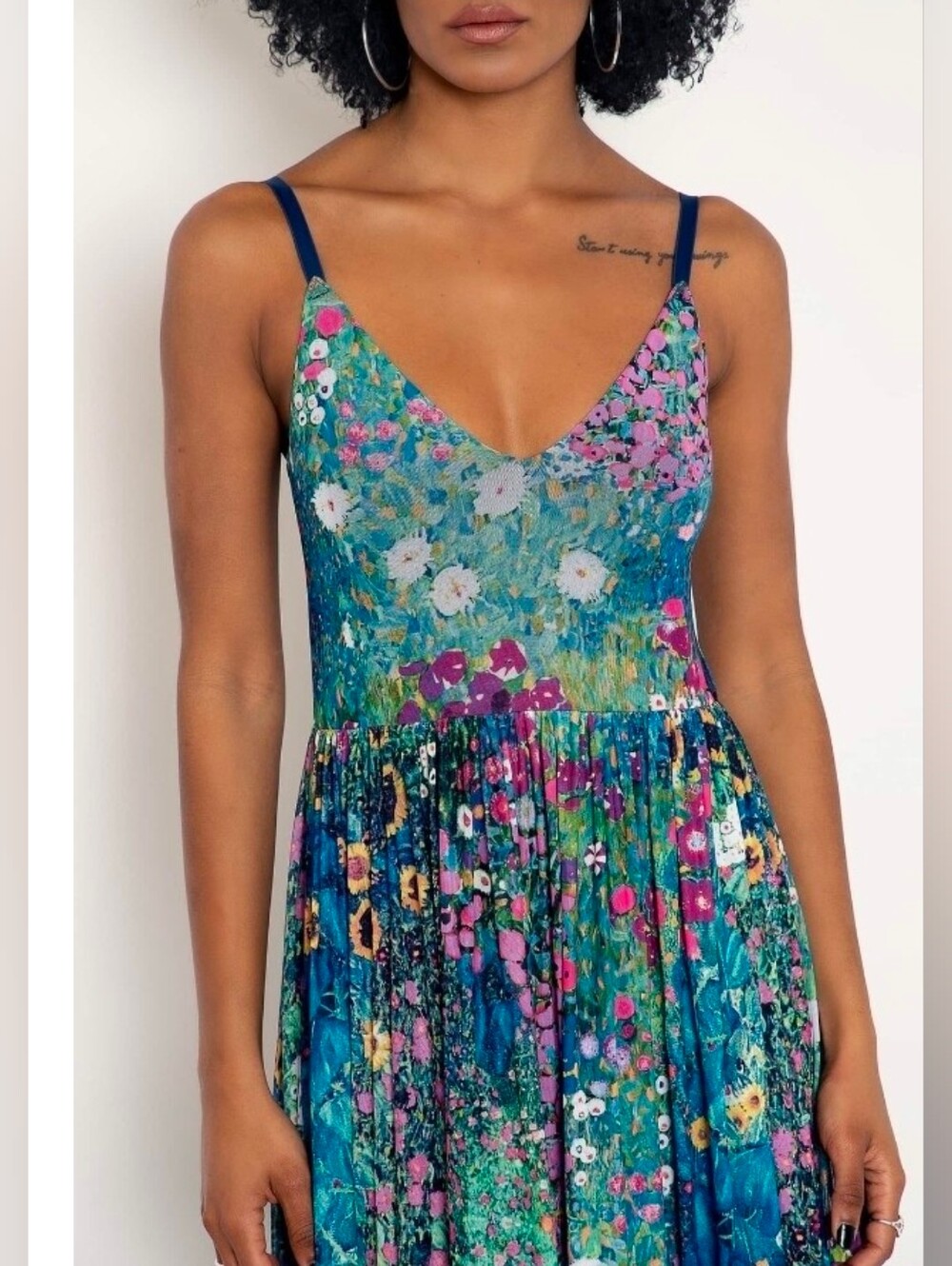 Black Milk Klimt Collage  Sheer Midiaxi Dress Size Medium - Picture 2 of 9